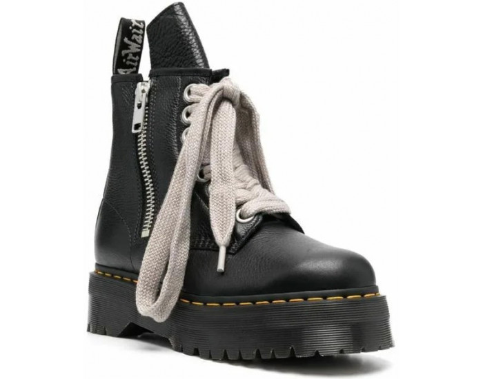 Dr Martens x Rick Owens Strobe 1460 Quad Sole Jumbo Lace Black