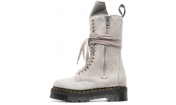 Dr Martens x Rick Owens Quad Sole Calf Hair Grey