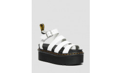 Dr. Martens Blaire hydro leather platform strap белые