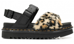 Dr. Martens сандалии с леопардовым принтом