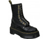 Dr Martens 1490 Sinclair Combs Leather Platform Black