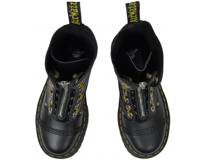 Dr Martens 1490 Sinclair Combs Leather Platform Black