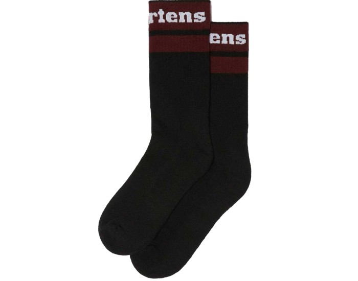 Носки Dr Martens Athletic Logo черные с красным