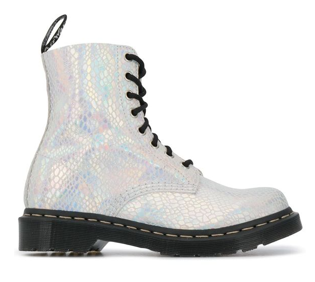 Dr Martens 101 metallic white